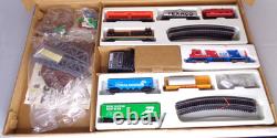 TYCO USA Express Train Set 4301 Locomotive, Auto Carrier, Bridge, Power Pack +