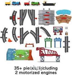 Talking Thomas & Percy Train Set, Motorized Train and Track Set for Preschool