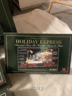 The HOLIDAY EXPRESS Animated Christmas Train Set #384 Extra Track 8 Cars