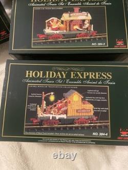 The HOLIDAY EXPRESS Animated Christmas Train Set #384 Extra Track 8 Cars