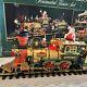 The Holiday Express Animated Christmas Train Set No. 380 Works Missing Track