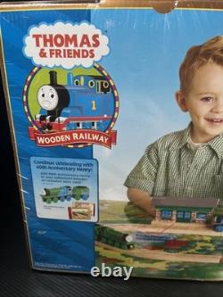 Thomas & Friends 60th Anniversary Set NIP Sealed Gold Train Wooden Train Tracks