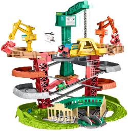Thomas Friends Train Cranes Super Tower Motorized Track Set Kids Toy Gift Cranky