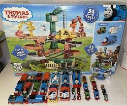 Thomas & Friends Trains & Cranes Super Tower Train Track Set + 30 EXTRAS BIG LOT