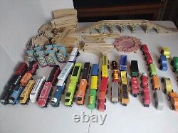 Thomas The Train & Other Wooden Trains Set with Wooden Tracks Approx. 125 Pieces