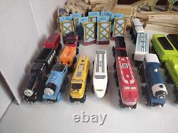 Thomas The Train & Other Wooden Trains Set with Wooden Tracks Approx. 125 Pieces