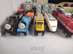 Thomas The Train & Other Wooden Trains Set with Wooden Tracks Approx. 125 Pieces