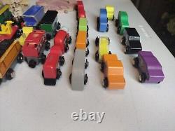 Thomas The Train & Other Wooden Trains Set with Wooden Tracks Approx. 125 Pieces