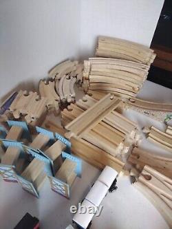 Thomas The Train & Other Wooden Trains Set with Wooden Tracks Approx. 125 Pieces