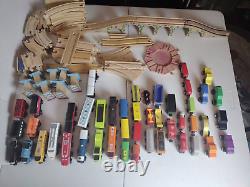 Thomas The Train & Other Wooden Trains Set with Wooden Tracks Approx. 125 Pieces