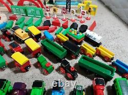 Thomas The Train Set Wooden Tracks HUGE LOT Wooden Engines and Cars