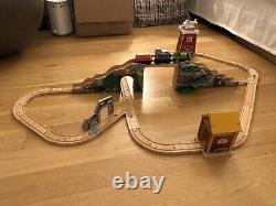 Thomas Wooden Railway Train & Tracks Percy and The Little Goat Set