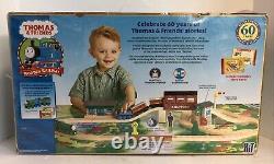 Thomas and Friends 60th Anniversary 38-Piece Wooden Railway Train Set