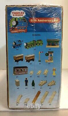 Thomas and Friends 60th Anniversary 38-Piece Wooden Railway Train Set