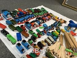 Thomas the Train 200+ PC. Wooden And Plastic Railway Set, tracks, trains, Etc