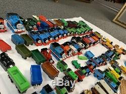 Thomas the Train 200+ PC. Wooden And Plastic Railway Set, tracks, trains, Etc