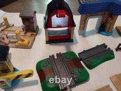 Thomas the Train and Friends Wooden Railway Huge Lot of Cars Track and Buildings