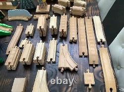 Thomas the train and friends wooden track cars engines 150 piece lot set railway