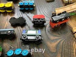 Thomas the train and friends wooden track cars engines 150 piece lot set railway