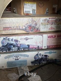 Three Train Sets Still In The Box Have Extra Accessory Of Tracks