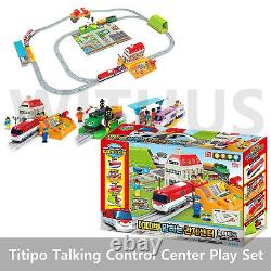 Titipo Talking Control Center Play Set with Titipo Train Tracking