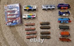 Tomica Tomy Basic Track Set with extra track set, & 3 Sets of Motorized trains