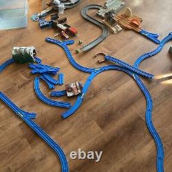 Tomy Track Track Blue And Grey With Some Trains and Train Interchanges