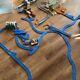 Tomy Track Track Blue And Grey With Some Trains And Train Interchanges