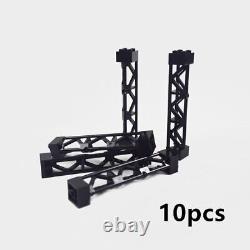 Track Crossing Switch Forked Rail for Lego Kit Train Building Blocks Sets DIY