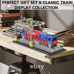 Train Building Set for Adults, G2000 City Freight Train with Train Track, Die