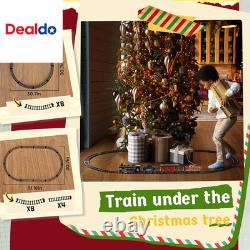 Train Set Alloy Train Toys for Boys WithGlowing Carriage, Toy Train WithSmokes, Lig