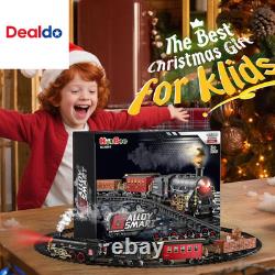 Train Set Alloy Train Toys for Boys WithGlowing Carriage, Toy Train WithSmokes, Lig
