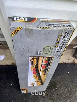 Train Set CAT Equipment Motorized Construction Express Battery Operated w Tracks