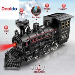 Train Set Metal Train Toys with Luxury Tracks and Glowing Passenger, Christmas