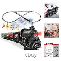 Train Set, Remote Control Train Toys with Luxury Track & Glowing Passenger Ca