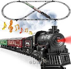 Train Set, Remote Control Train Toys with Luxury Track & Glowing Passenger Ca