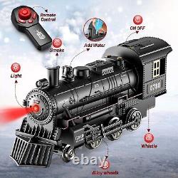 Train Set, Remote Control Train Toys with Luxury Track & Glowing Passenger Ca