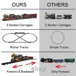 Train Set for Kids Electric Remote Control Train Track Around Christmas Tre