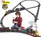 Train Set For Kids, Remote Control Train Set With Tracks, Steam Locomotive Engine