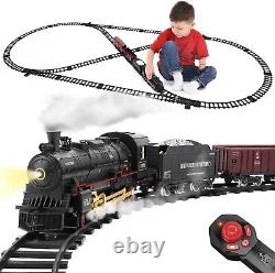 Train Set with Remote Control, Electric Train Track Around Christmas Tree WithCa