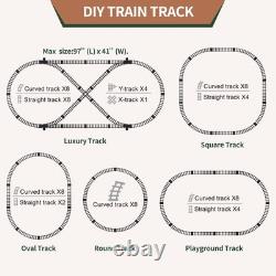 Train Set with Remote Control, Electric Train Track Around Christmas Tree WithCa