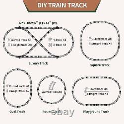 Train Set with Remote Control, Electric Train Track Around Christmas Tree WithCa