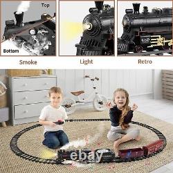 Train Set with Remote Control, Electric Train Track Around Christmas Tree WithCa