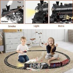 Train Set with Remote Control, Electric Train Track Around Christmas Tree WithCargo