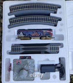 Trump Train Set Huge Track Lot HO Scale railroad Engine 6 cars