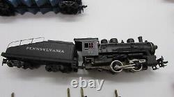 Tyco HO Scale Electric Train Set Lot 40+ Items 2 Engines Cars Track Controllers