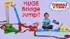 Unboxing Playing Thomas The Train Engine Sky High Bridge Jump Huge Train Track Set Ckn Toys