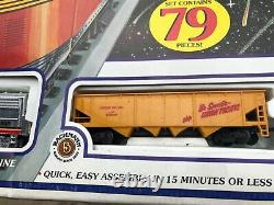 Unused BACHMANN Galaxy ez track toy train set #00610 79 pcs never opened