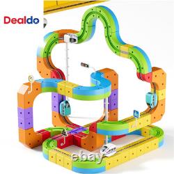 Upgrade Electric Train Set, 3D Infinity Track with Flexible Tracks for Kids, Cub