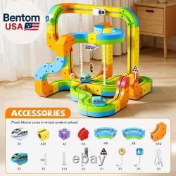 Upgrade Electric Train Set, 3D Infinity Track with Flexible Tracks for Kids, Cub